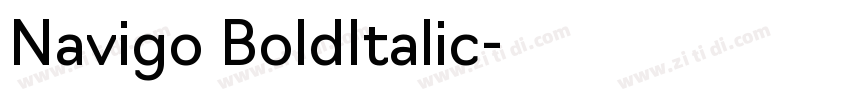 Navigo BoldItalic字体转换